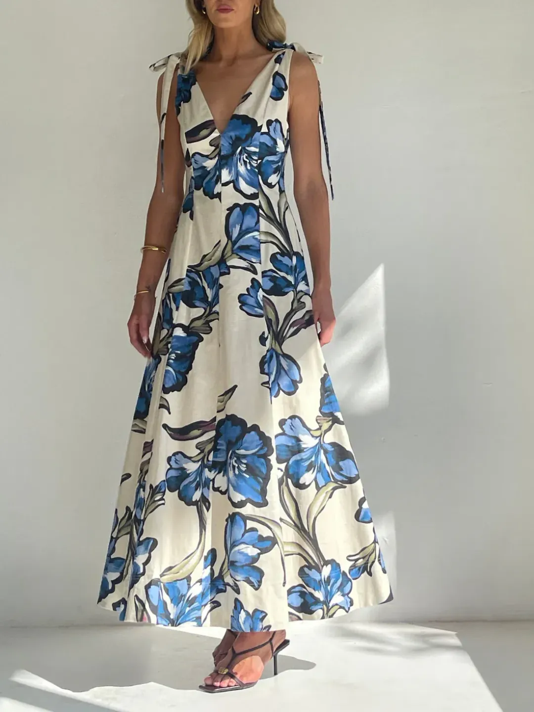 By Nicola Adeline Maxi Dress size 10 Wakiki Floral for rent on The Volte - main image