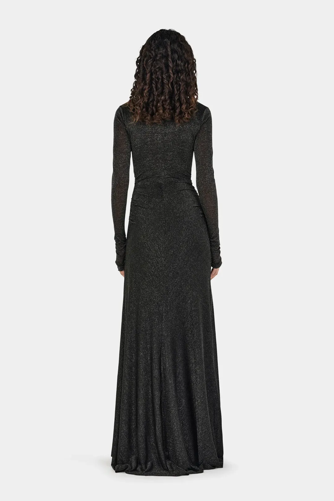 Hansen + Gretel Phoebe Maxi Dress Charcoal Lurex for rent on The Volte - main image