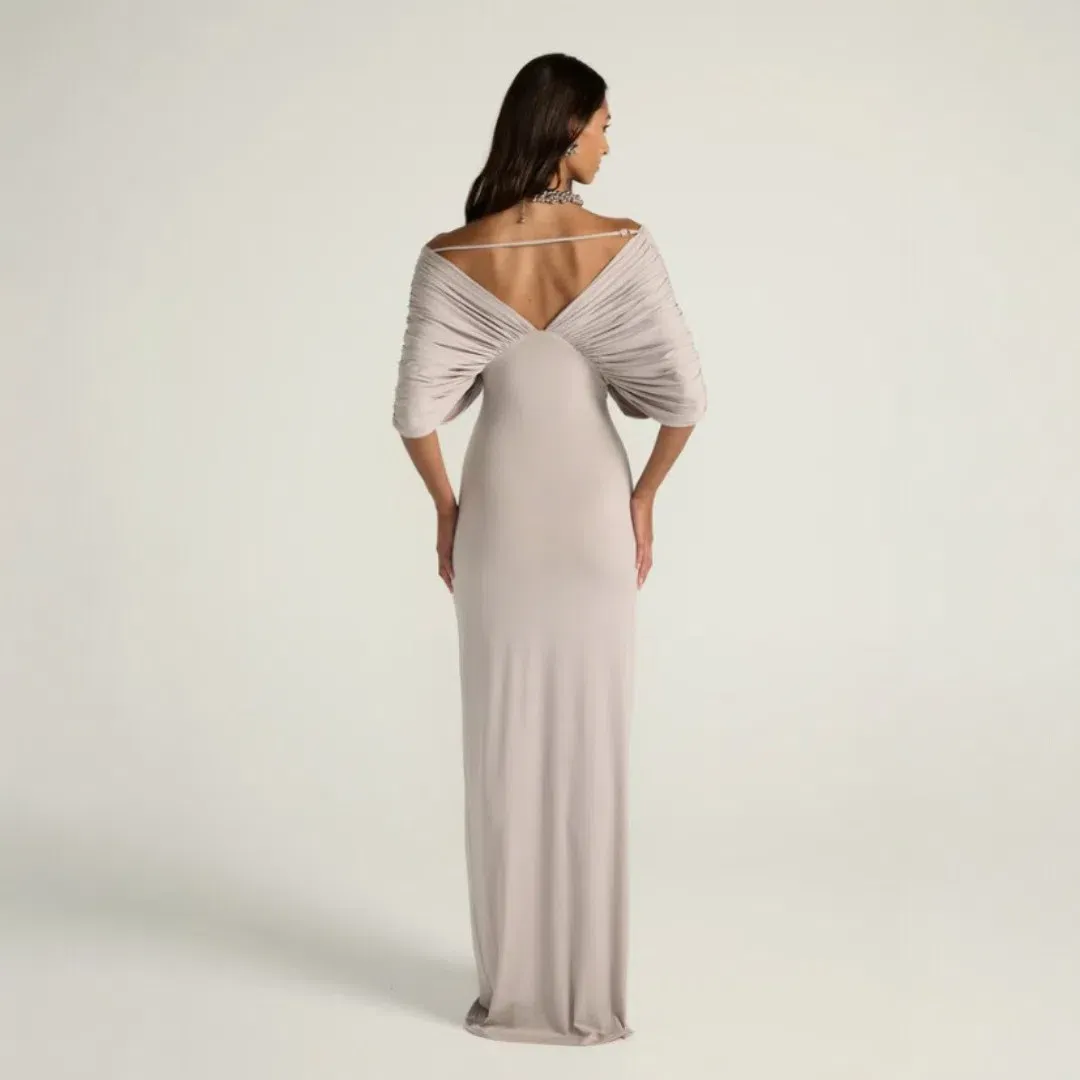 Ance Gria Neve Dress - Grey Size Small for rent on The Volte - main image