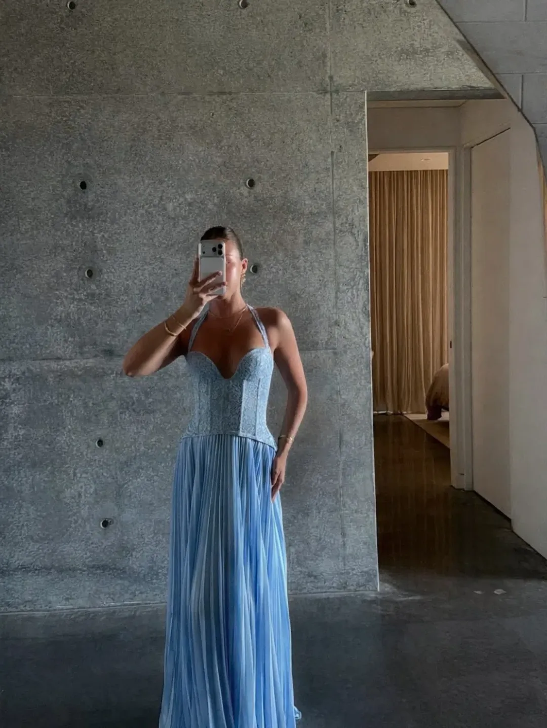 Fenity Gaia Dress in Blue Size XS  for rent on The Volte - main image