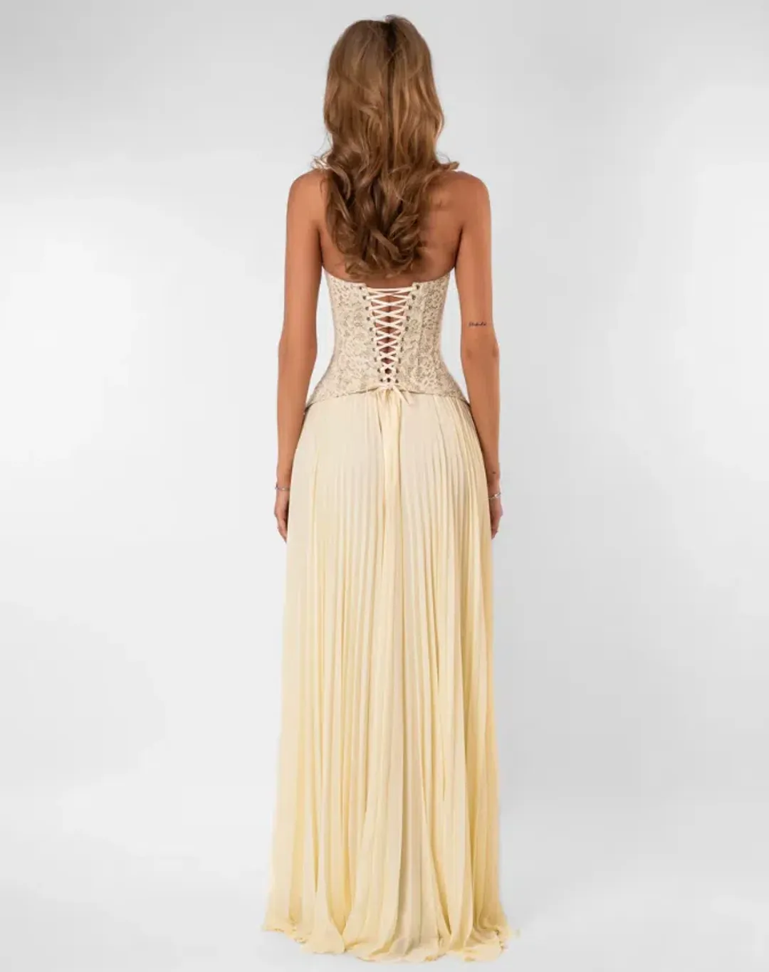 Fenity Gaia Dress in Butter Size XS for rent on The Volte - main image