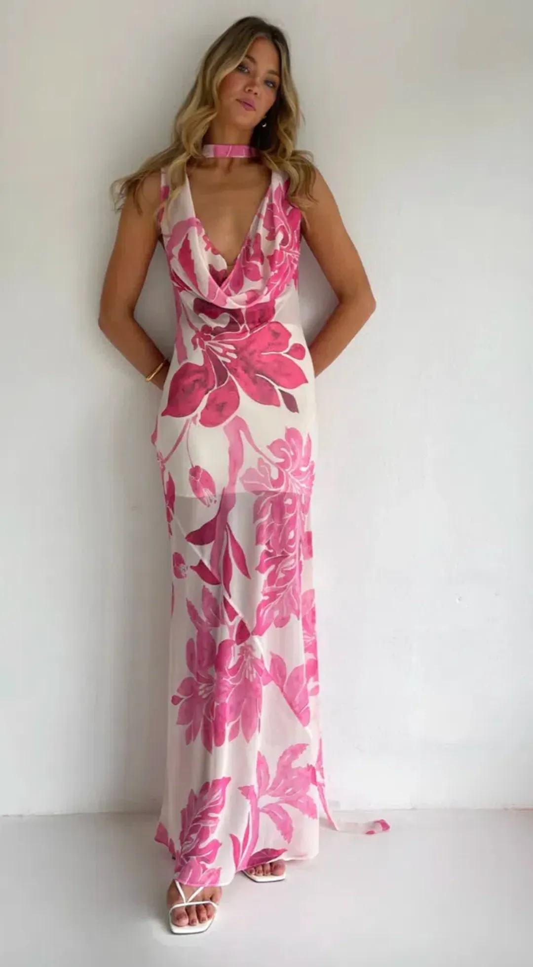 By Nicola Juno Maxi Dress in Potpourri Size 12 for rent on The Volte - main image