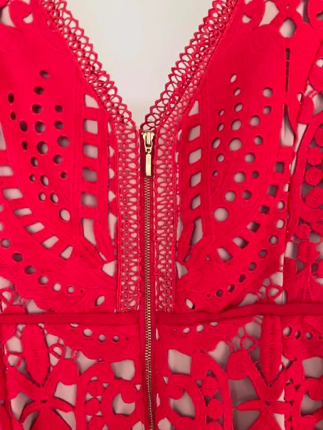 Rodeo Show Red Lace Dress Size 14 for rent on The Volte - main image