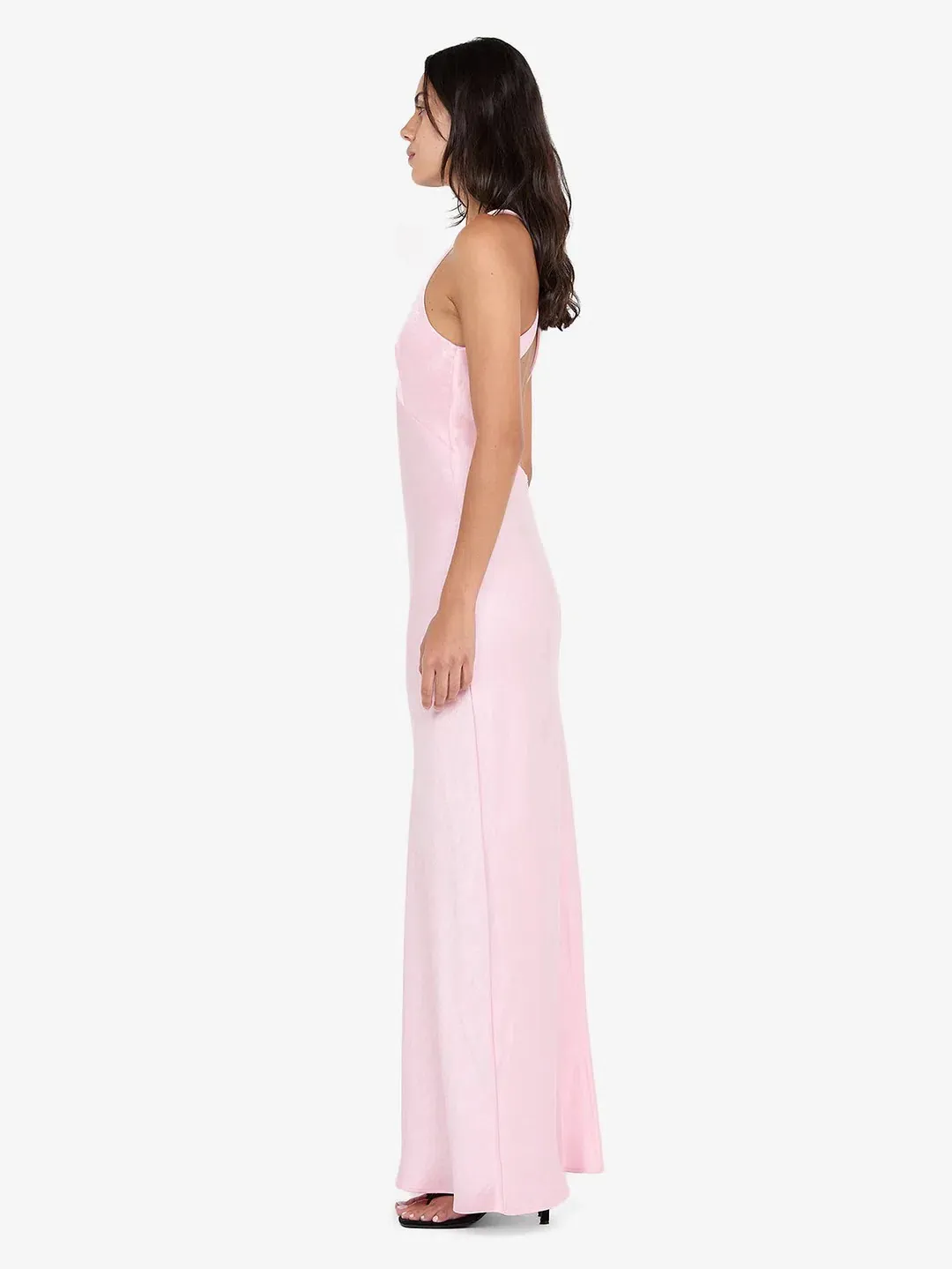 BEC & BRIDGE THE DREAMER V NECK MAXI / POWDER PINK / SIZE 6 for rent on The Volte - main image