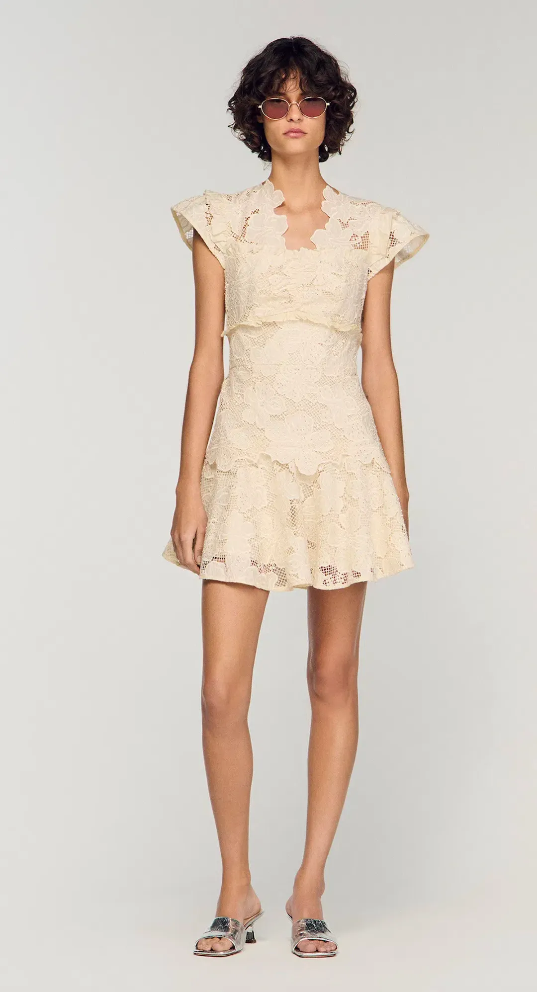 Short Guipure Dress for rent on The Volte - main image