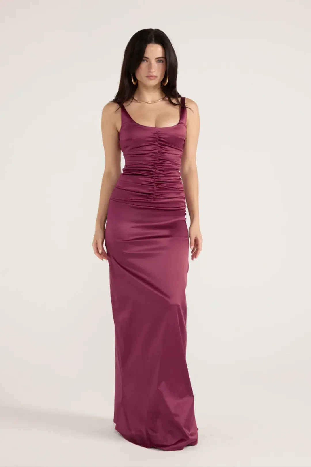 Ance Gria Atlein Gown Plum Size S (6-8) for rent on The Volte - main image