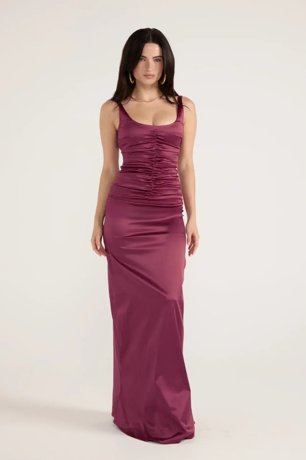 Ance Gria Atlein Gown Plum Size S (6-8) for rent on The Volte - main image