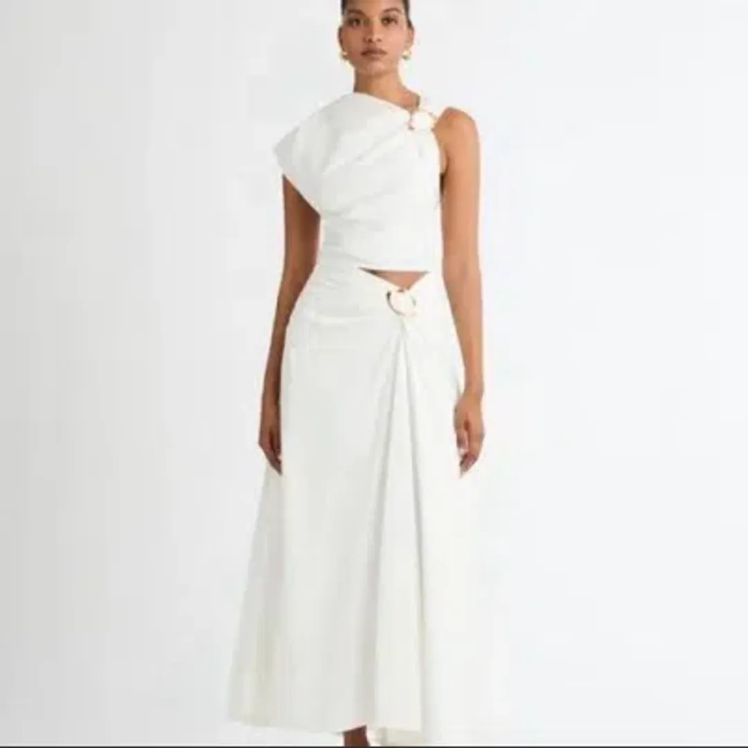 Sheike white skirt set  for rent on The Volte - main image
