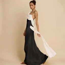 Arcina Ori Helena Dress Black & Ivory Small for rent on The Volte - image 4