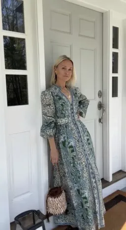 Zimmermann Ottie Plunge Midi Dress Size 2 / AU 12  for rent on The Volte - image 4