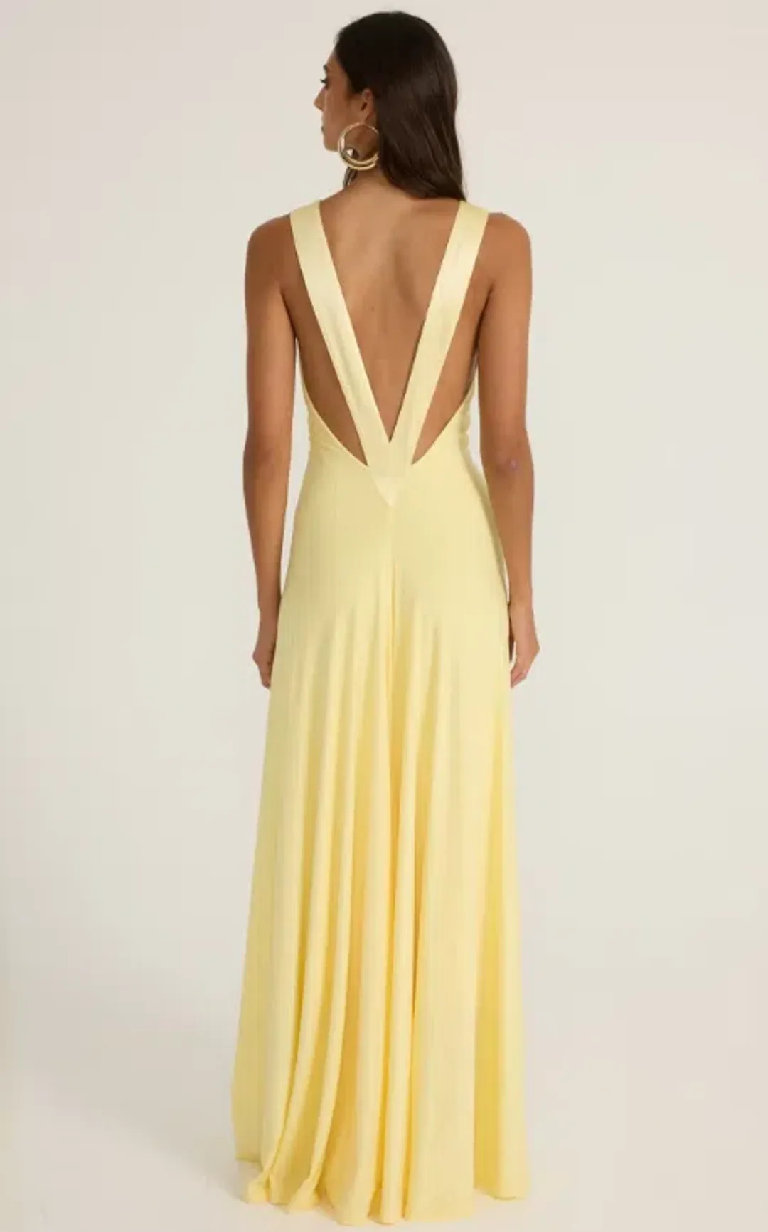 Ance Gria Rosa Gown Lemon Size 6 for rent on The Volte - main image
