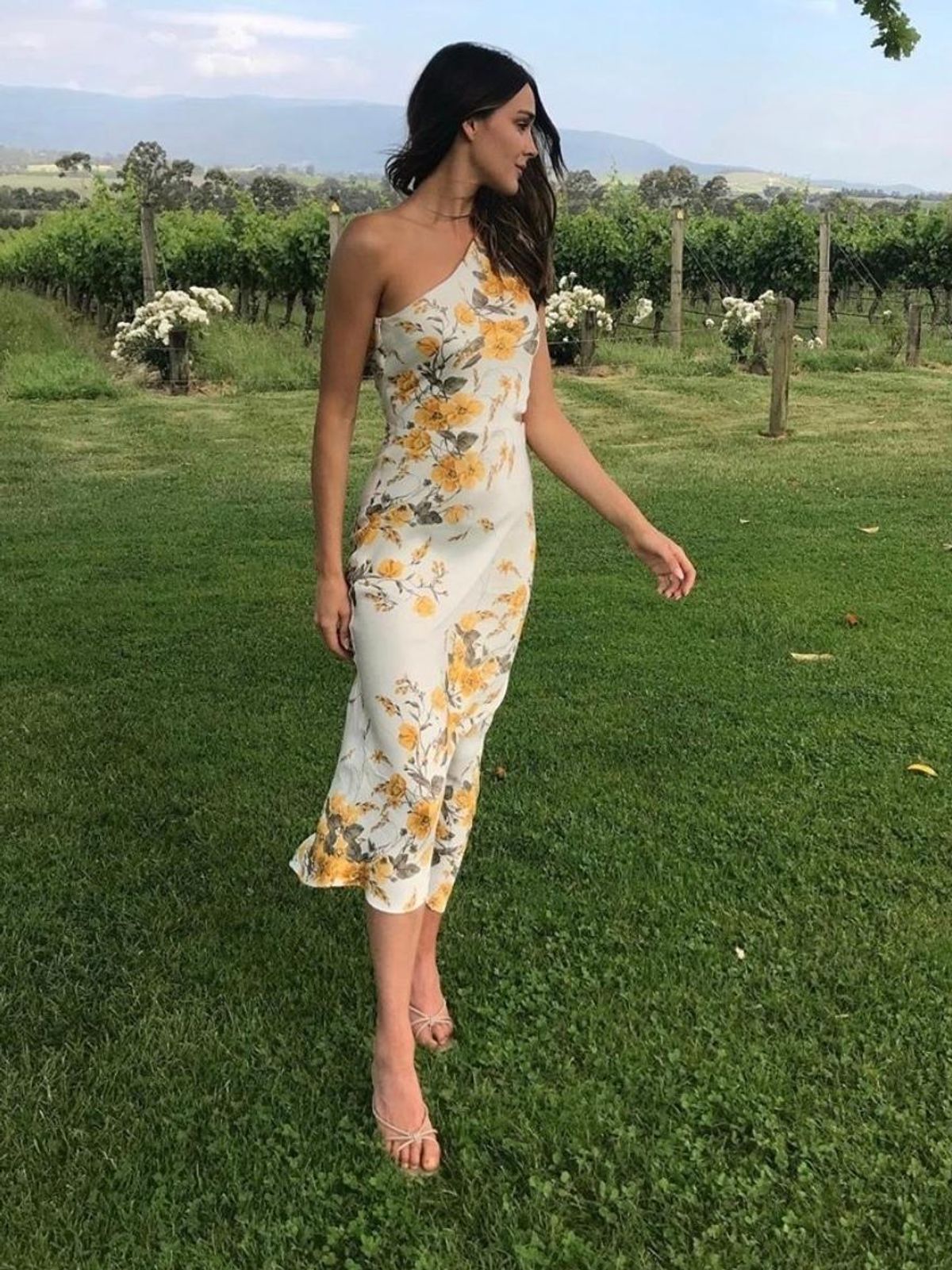 Bec And Bridge Matilde Asym Midi Dress Size 6 for rent on The Volte - main image