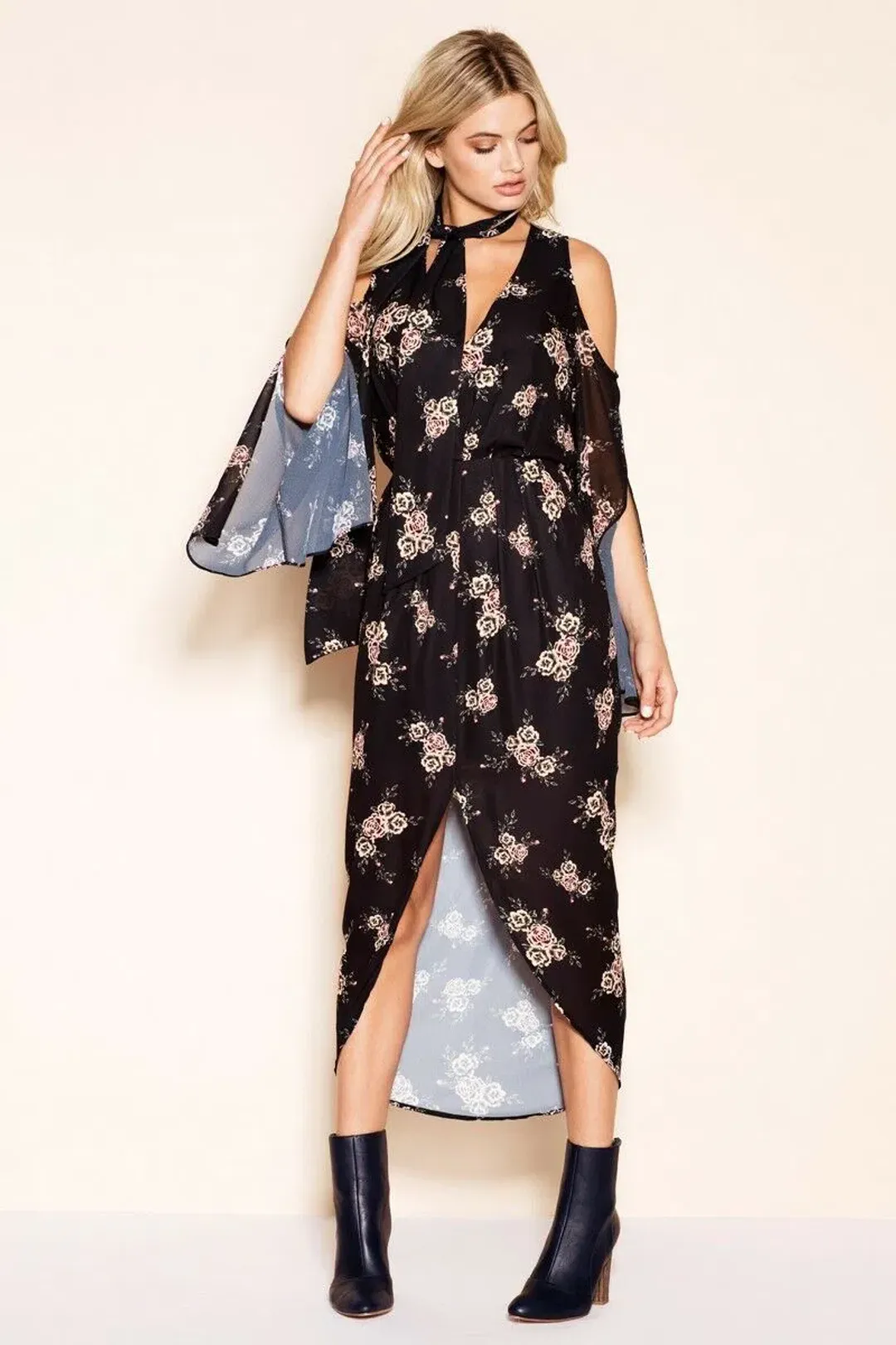 Sheike Midnight Bloom Dress Print Size 6 for rent on The Volte - main image