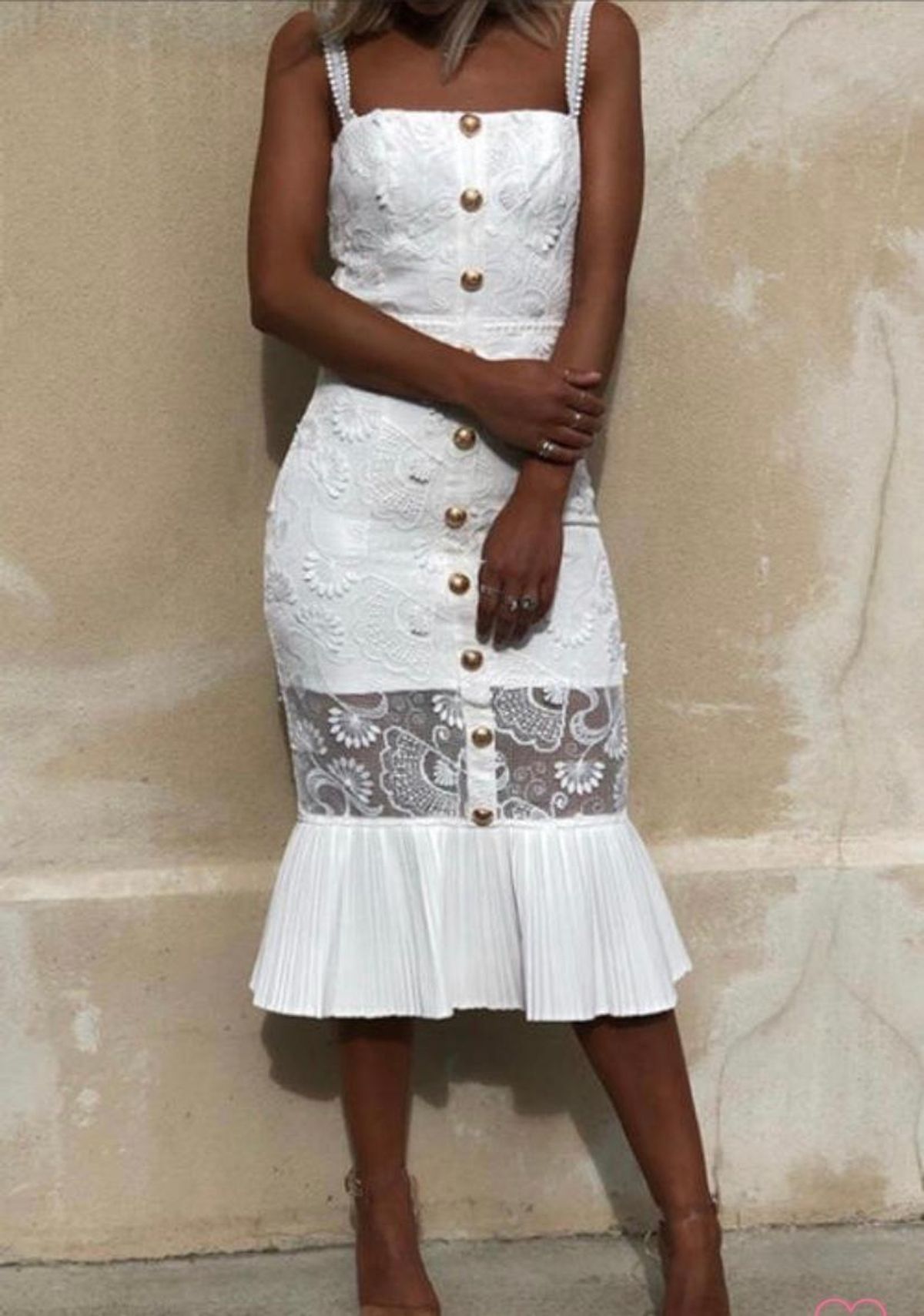 Elle Zeitoune - Erin Dress White size 8 for rent on The Volte - main image