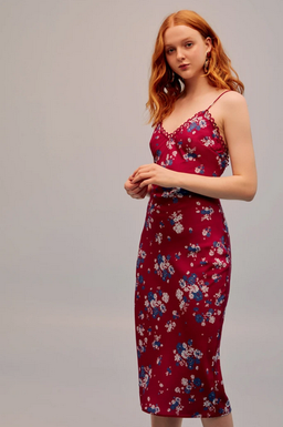 Keepsake The Label Cherished Midi Dress in Raspberry Bloom Floral Size 10 for rent on The Volte - image 2