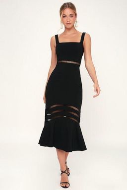 Finders Keepers Sangria Black Dress size 6 for rent on The Volte - image 1