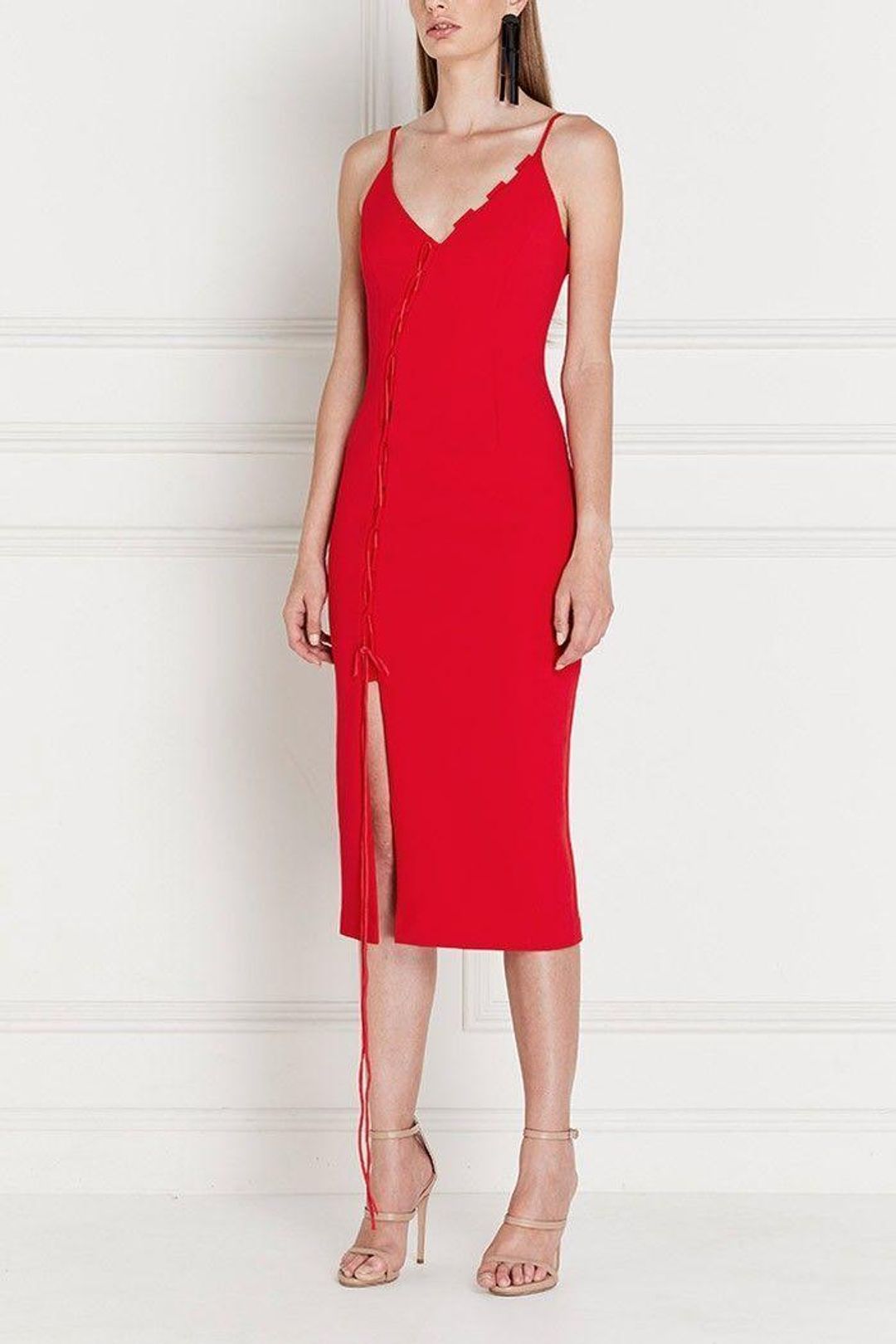 Asilio Arnoux Loop and Tie Dress Red Size 6 for rent on The Volte - main image