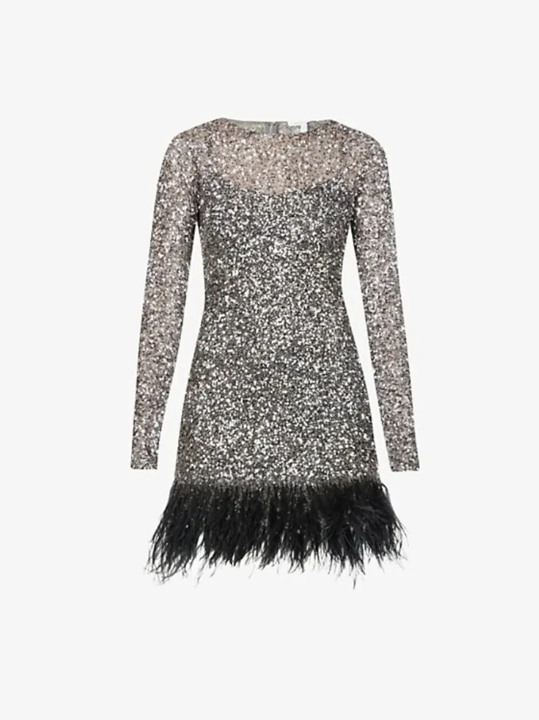 Rachel Gilbert Nisha Mini Dress Gunmetal Size 3/AU12 for rent on The Volte - main image