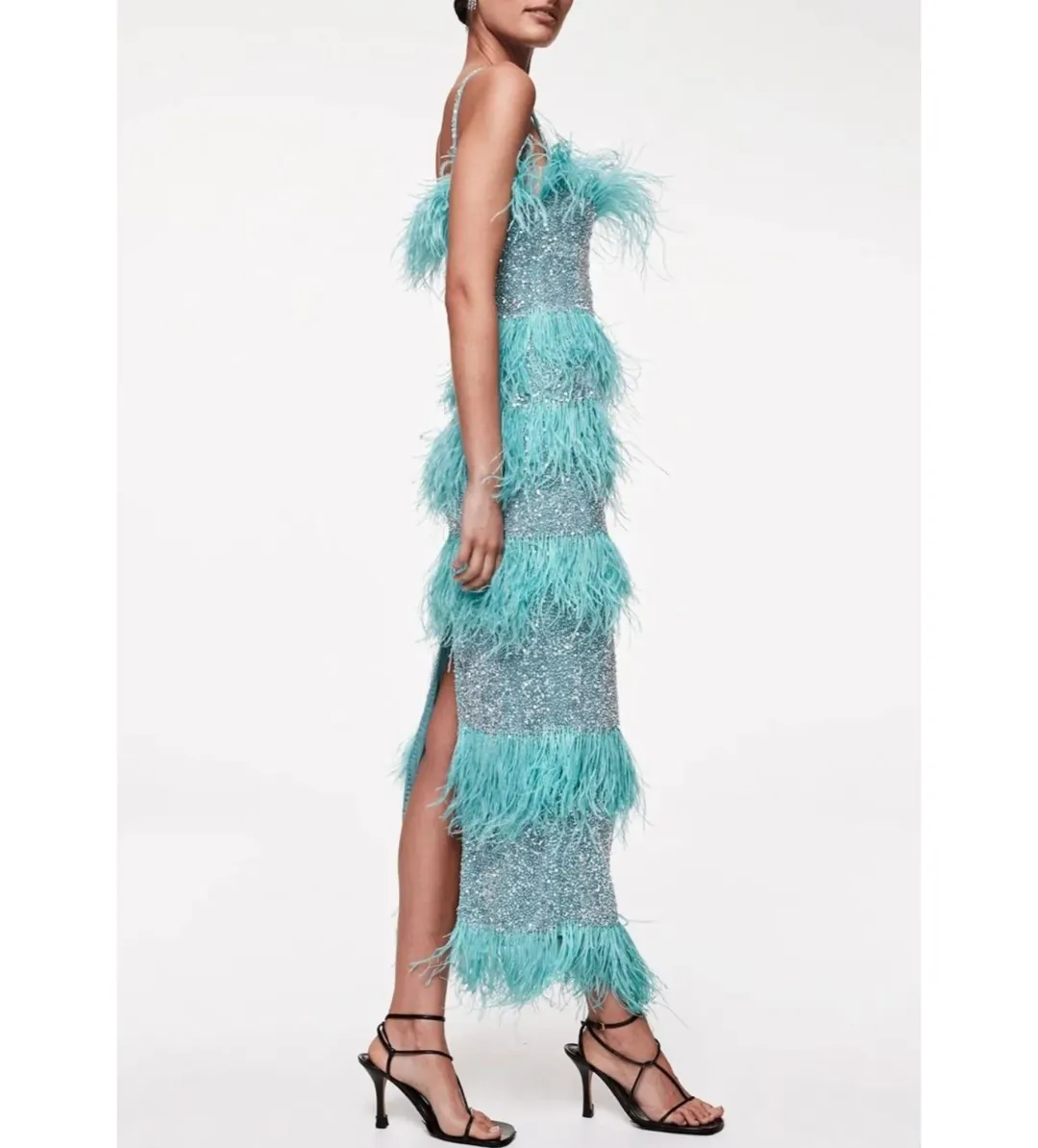 Rachel Gilbert Frenchy Dress in Aqua Size 2/AU10 for rent on The Volte - main image