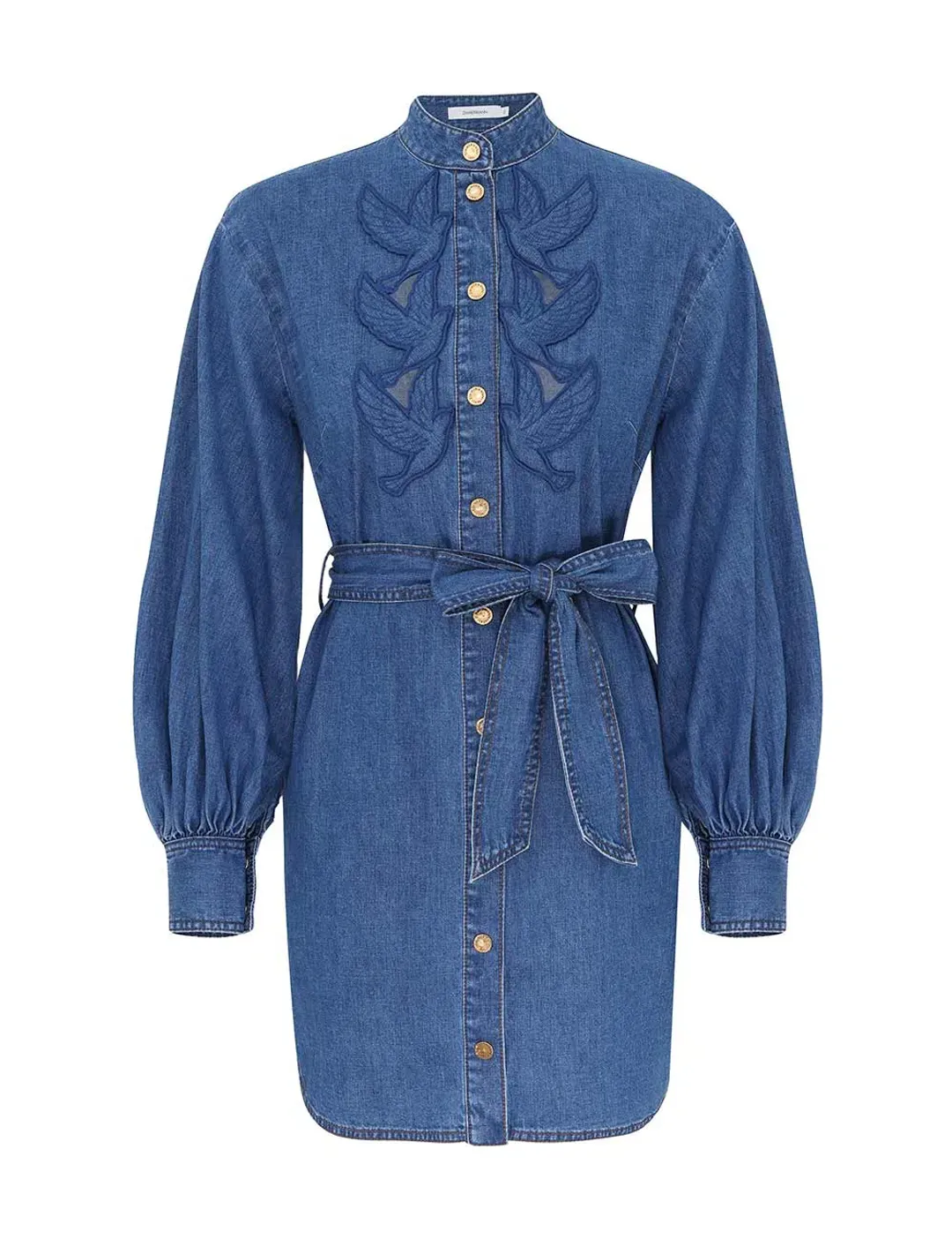Zimmermann Denim Applique Mini Denim Dress for rent on The Volte - main image