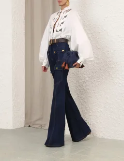 Zimmermann Luna Applique Top Blouse for rent on The Volte - image 3