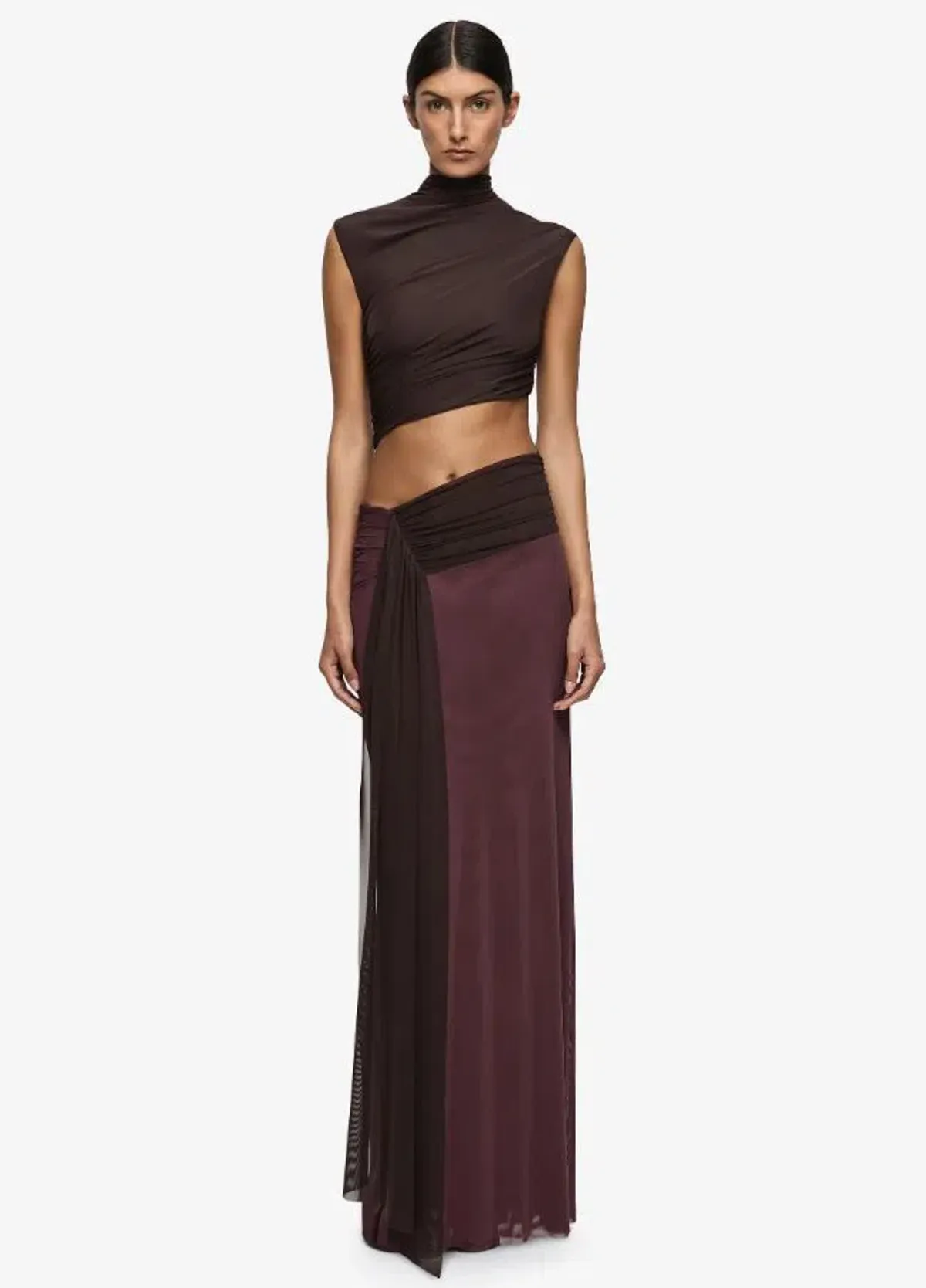 Bec and Bridge Conni Maxi in Dark Chocolate Size 6 for rent on The Volte - main image