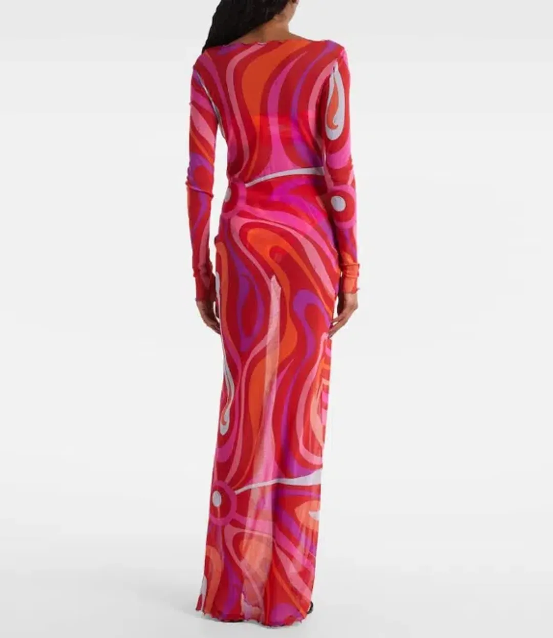 Pucci Marmo Sheer Tulle Maxi Dress for rent on The Volte - main image