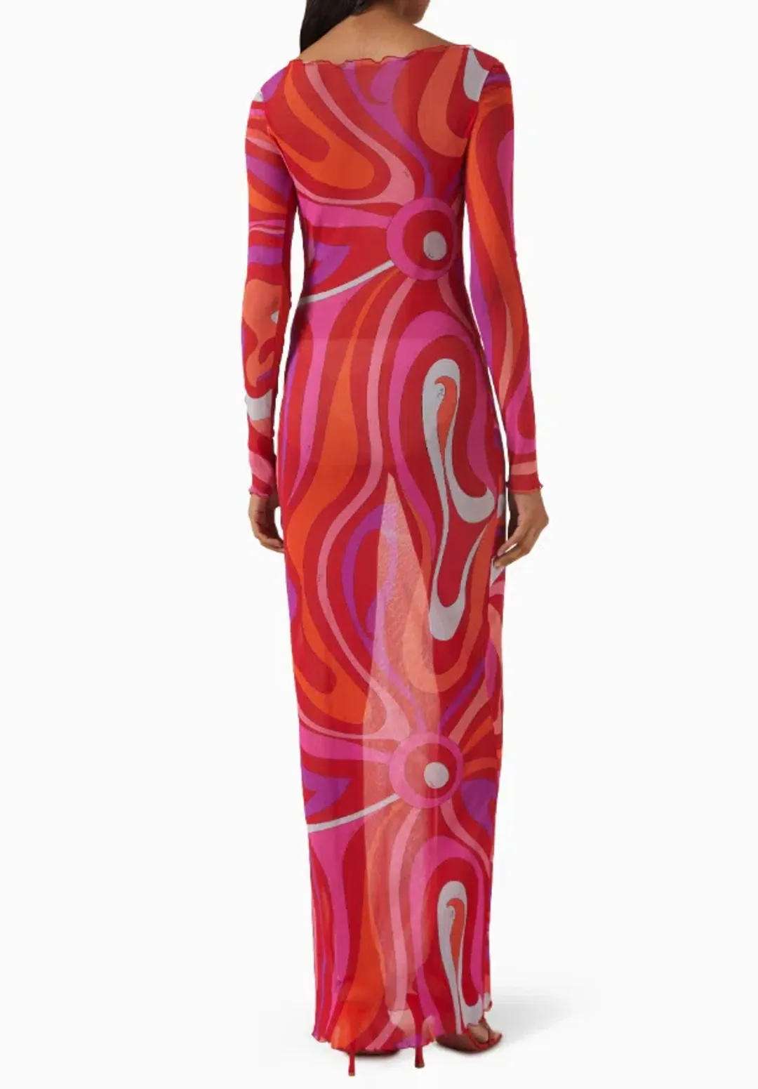 Pucci Marmo Sheer Tulle Maxi Dress for rent on The Volte - main image