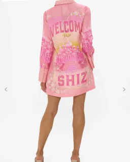 Camilla Totally Ozmopolitan Mini Shirt Dress Pink Size 18 for rent on The Volte - image 4