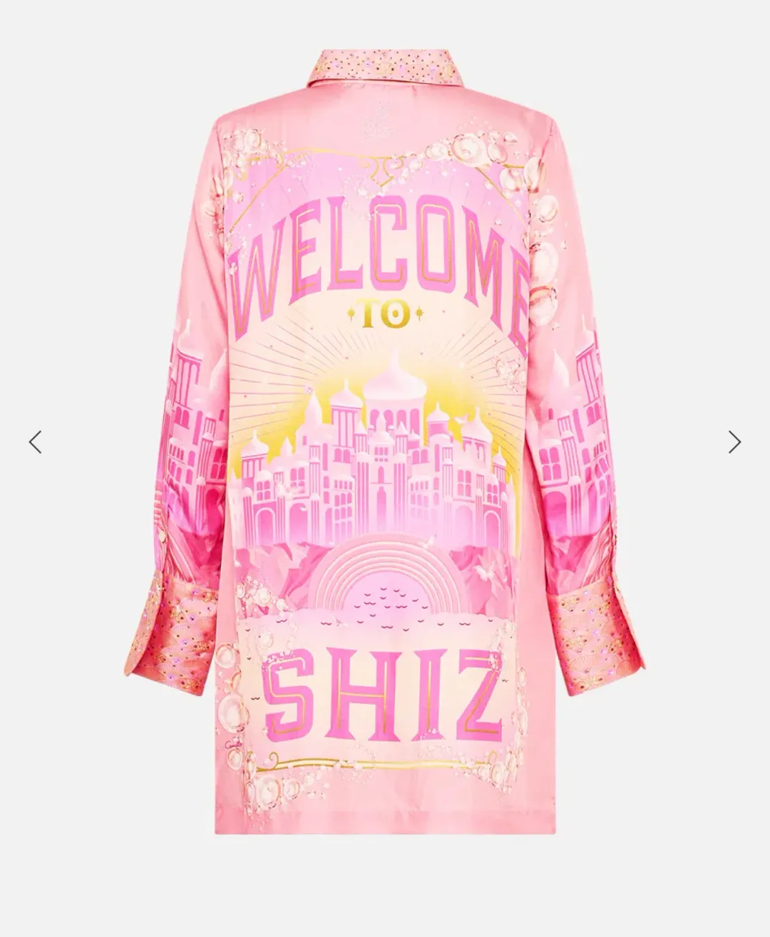 Camilla Totally Ozmopolitan Mini Shirt Dress Pink Size 18 for rent on The Volte - main image