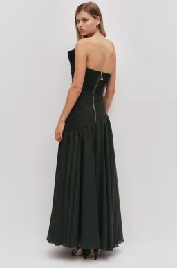 Aje Aquiline Gown in Hunter Green for rent on The Volte - image 2