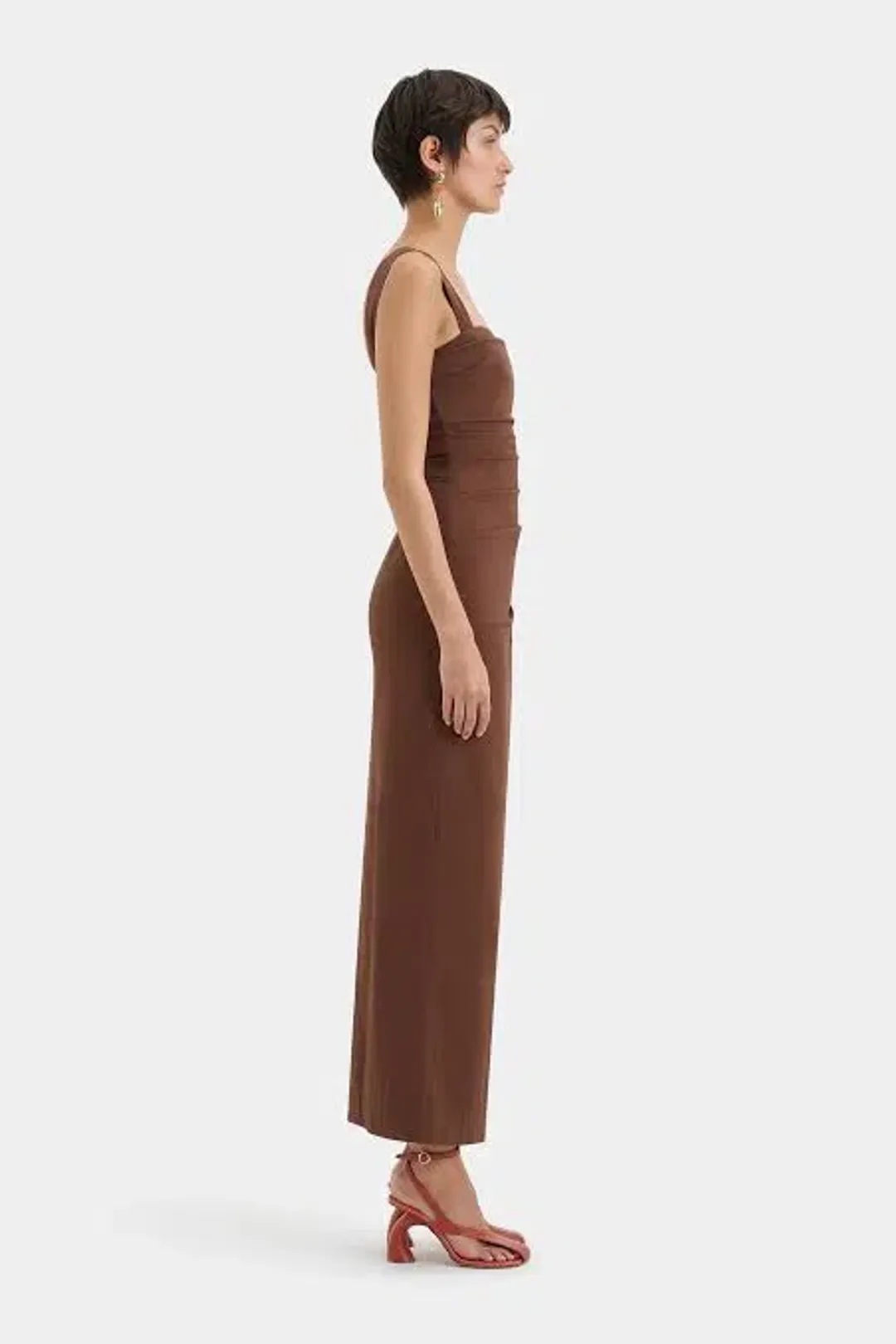 Sir Dahlia Brown Dress for rent on The Volte - main image