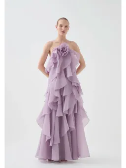 AJE PANDOREA LAYERED MAXI DRESS 16 for rent on The Volte - image 7