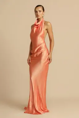ARCINA ORI GAIA DRESS PAPAYA SIZE 10 (M) for rent on The Volte - image 3