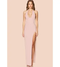 Nookie Cinema Halter Gown in Prima Size S/AU8 for rent on The Volte - image 2