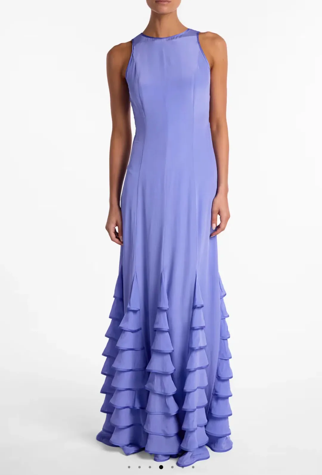 Same - Tired Chiffon Gown size 6 for rent on The Volte - main image