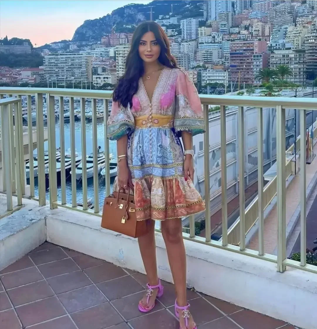 Zimmermann Anneke Lantern Mini Dress Size 1 AU 10 for rent on The Volte - main image