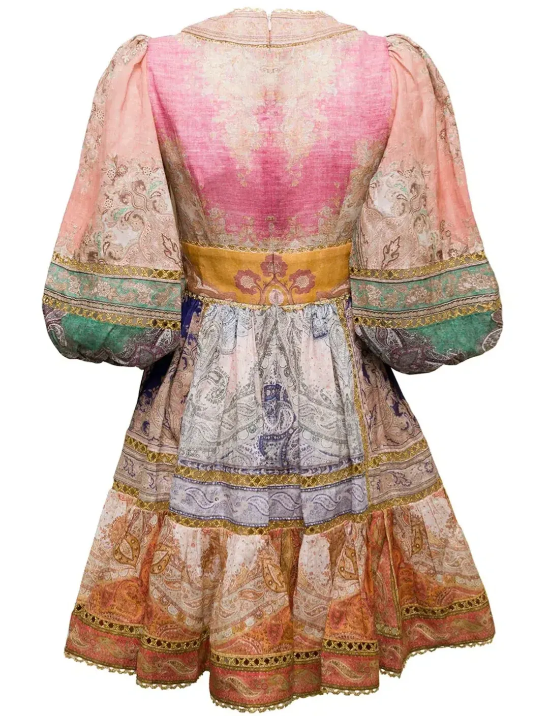 Zimmermann Anneke Lantern Mini Dress Size 1 AU 10 for rent on The Volte - main image