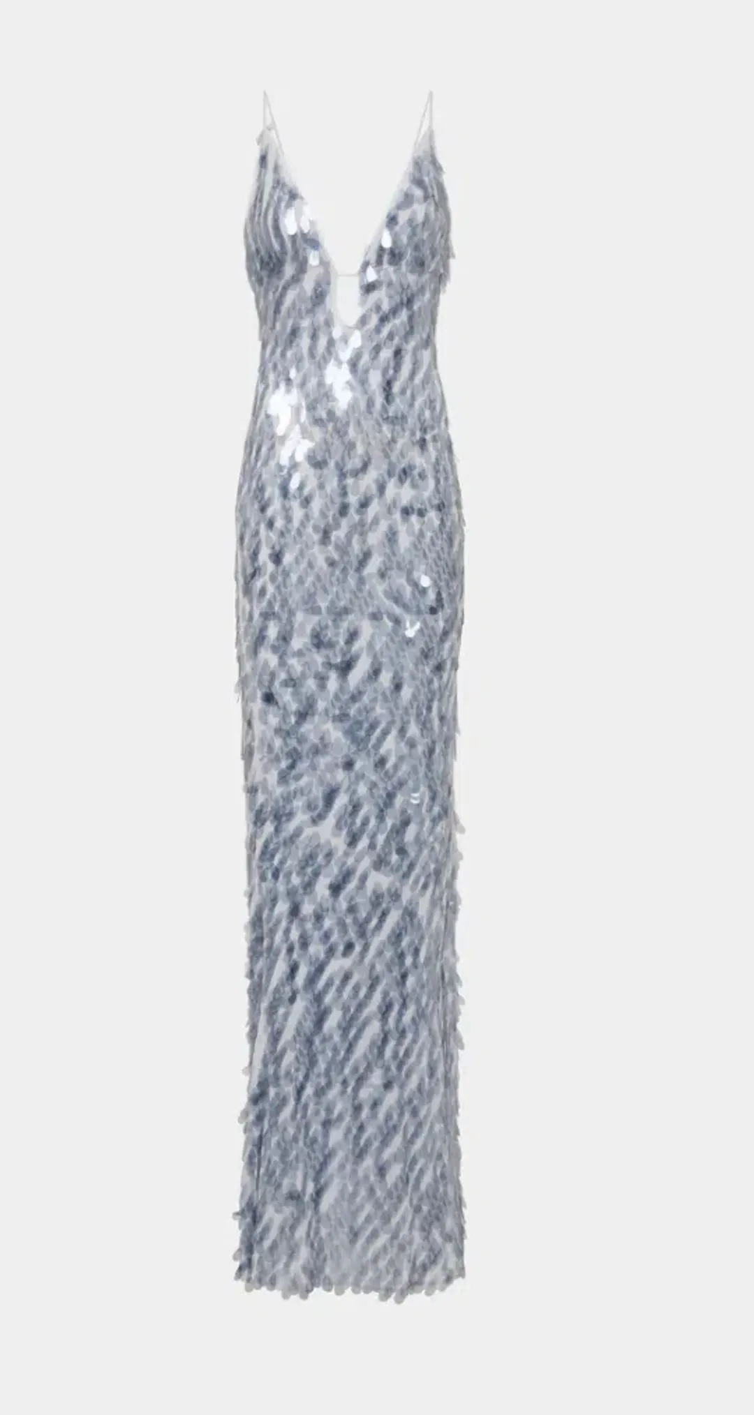 Misha | Sapphire Gown (Dove Grey) for rent on The Volte - main image