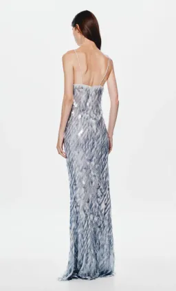 Misha | Sapphire Gown (Dove Grey) for rent on The Volte - image 2