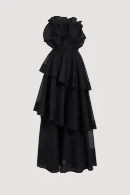 🖤 AJE Selestia Gown – Black – Size 12 AU - Formal Maxi Dress 🖤 for rent on The Volte - image 7