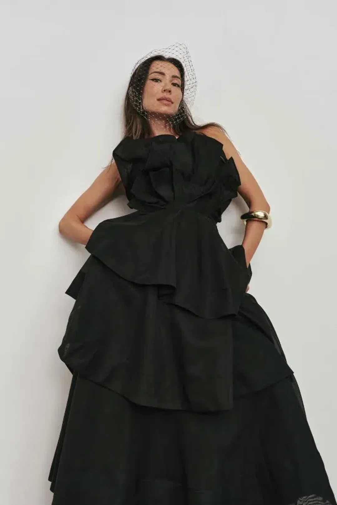 🖤 AJE Selestia Gown – Black – Size 12 AU - Formal Maxi Dress 🖤 for rent on The Volte - main image
