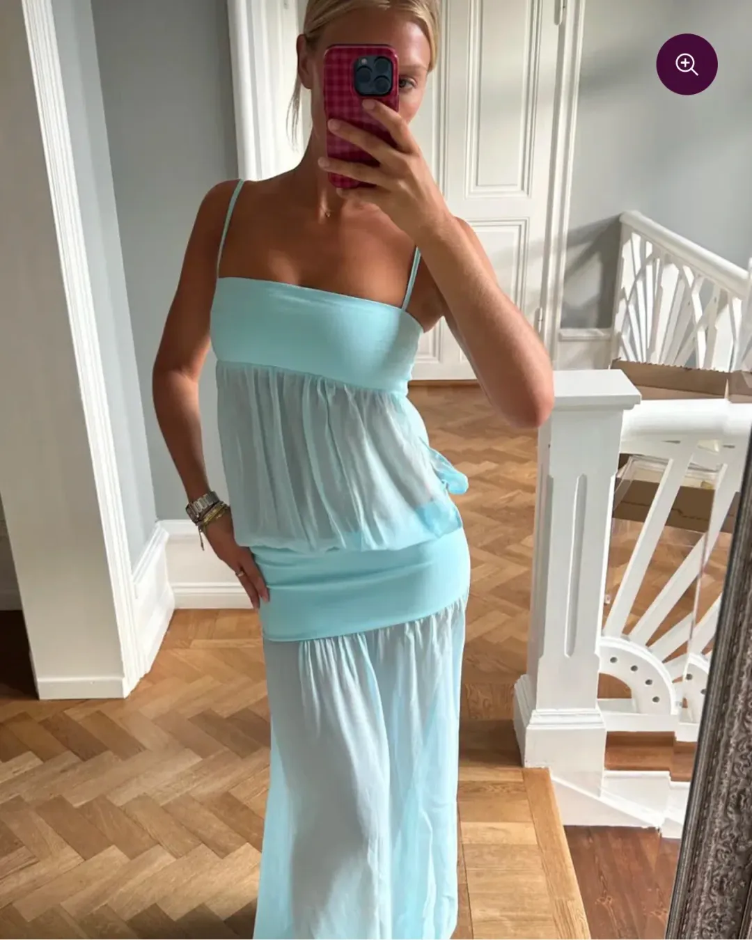 ANCE GRIA ROMEO GOWN IN AQUA BLUE for rent on The Volte - main image