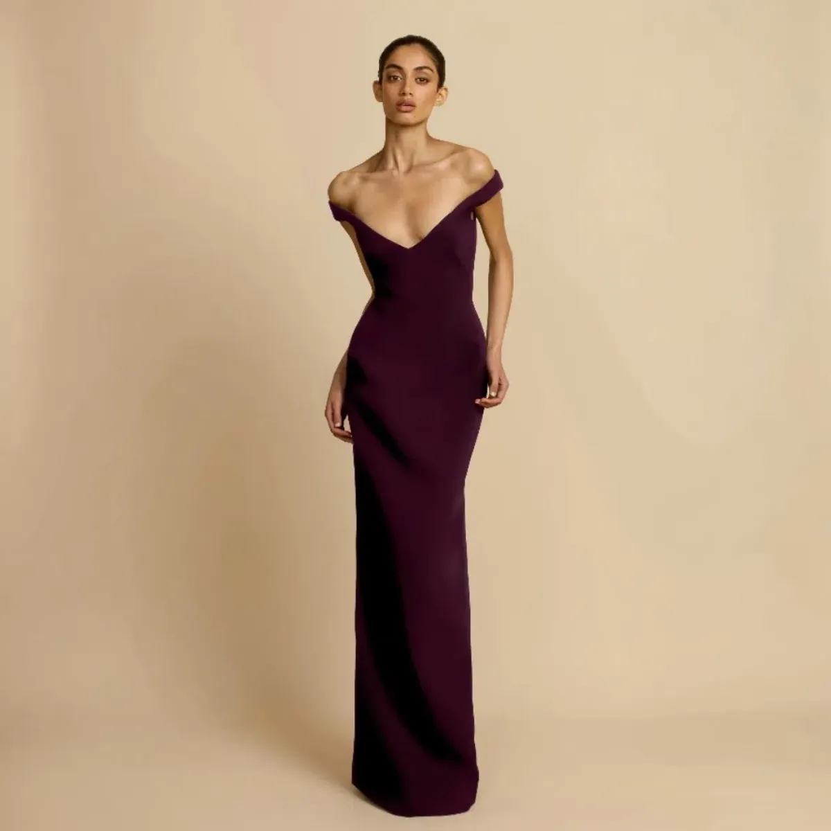 Arcina Ori Ellery Dress Plum Size 8 (S) for rent on The Volte - main image