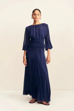 Shona Joy Romy High Neck Balloon Sleeve Maxi Dress; size 12 for rent on The Volte - image 1