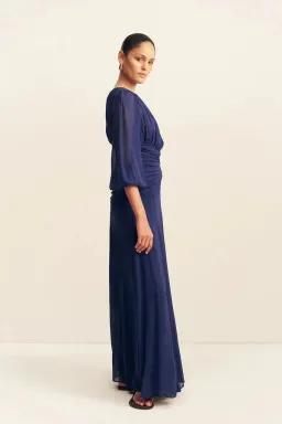 Shona Joy Romy High Neck Balloon Sleeve Maxi Dress; size 14 for rent on The Volte - image 4
