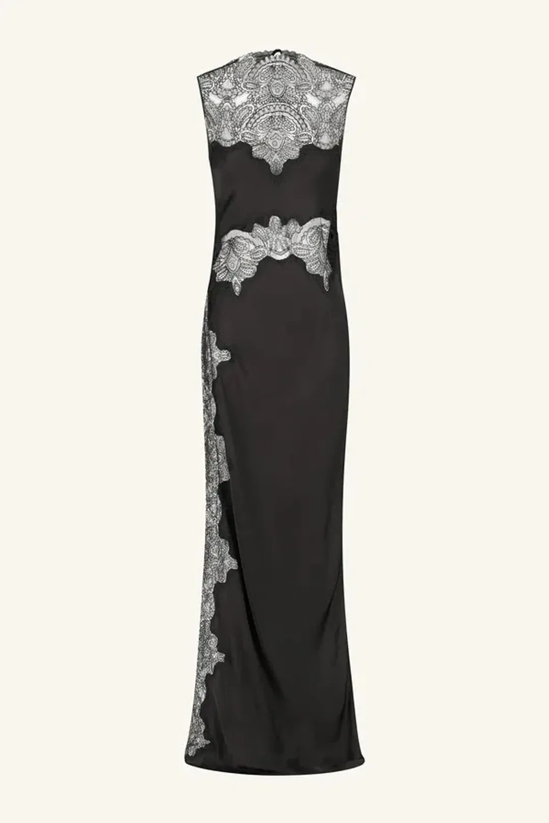 Shona Joy Jamila Lace High Neck Maxi Dress; size 8 for rent on The Volte - main image
