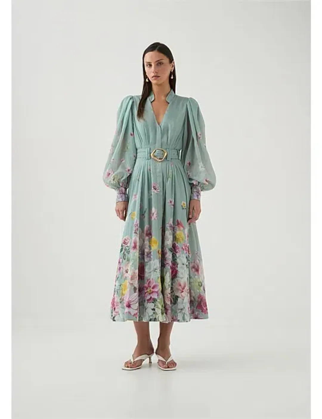 Aje Fleur Shirt Dress Size AU 10 for rent on The Volte - main image