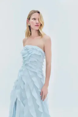  🩵 Aje ALLAIRIE GOWN in Pastel Blue - Size 8 AU  🩵 Ruffled Tiered Maxi Dress  🩵 for rent on The Volte - image 8