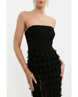 🖤 REBECCA VALLANCE Cherie Amour Gown – Black – Size 10 AU - Embellished Formal Maxi Dress 🖤 for rent on The Volte - image 7